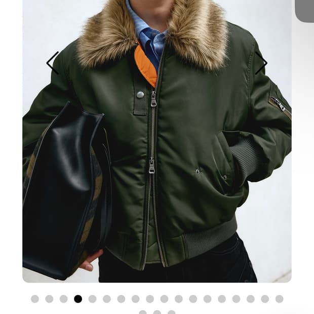 앤더슨벨ma-1 퍼카라자켓awa737u m사이즈