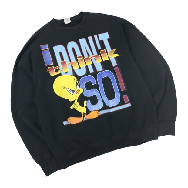 루니툰즈  워너 브로스 티위티 프린팅 스웻셔츠