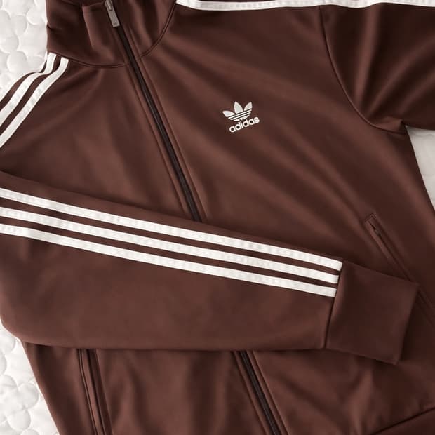 아디다스 트랙탑 져지 갈색 초코브라운 M