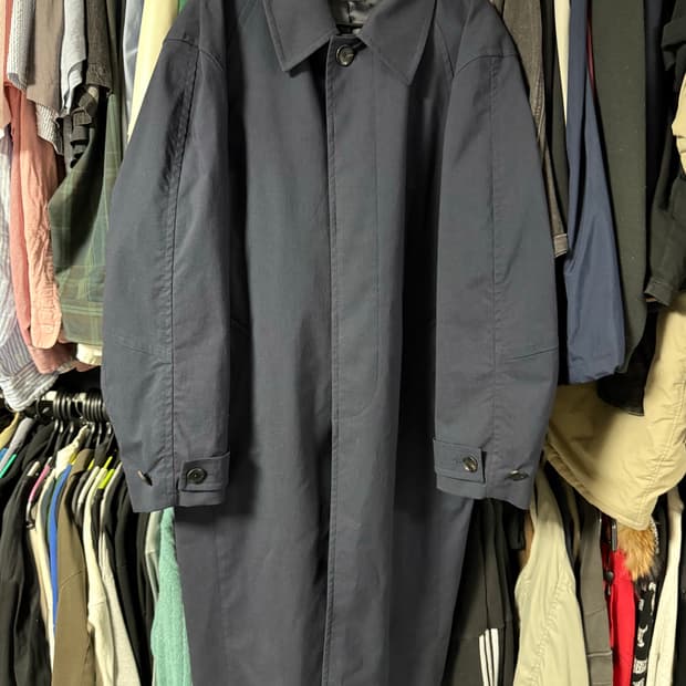 ILCORSO 네이비 발마칸 코트