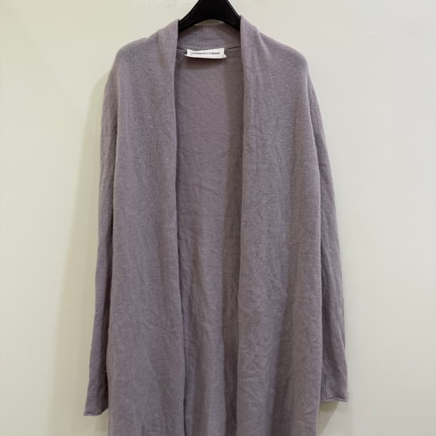 람베르토자니 연보라 가디건 정품