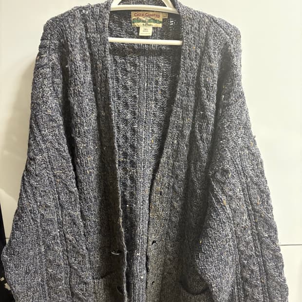 Celtic Country 케이블 니트 가디건 L