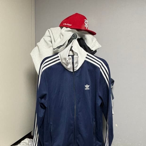 아디다스 아디컬러 네이비 트랙탑 XL