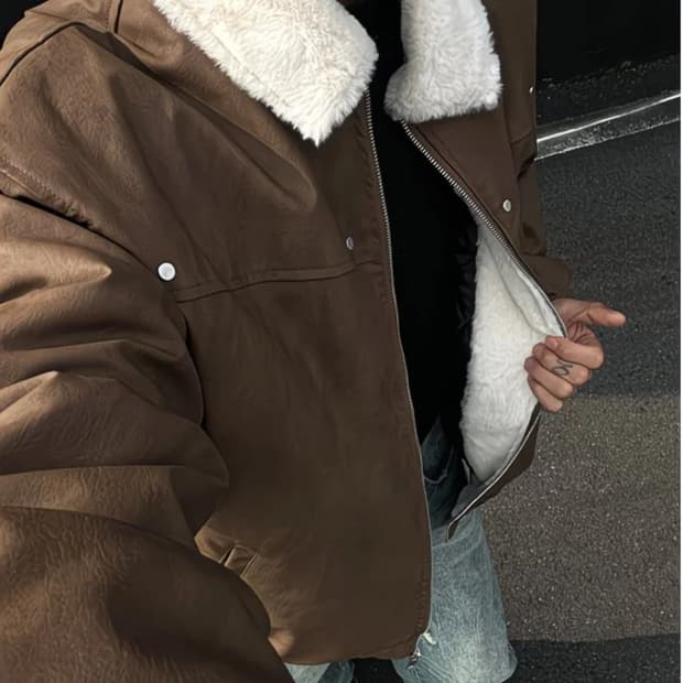 무스탕자켓 새상품