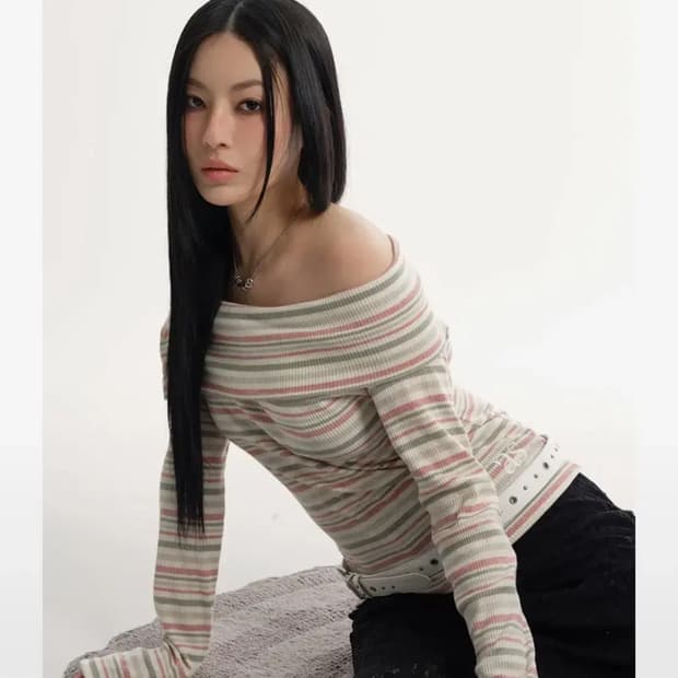 애즈온 케이크 오프숄더