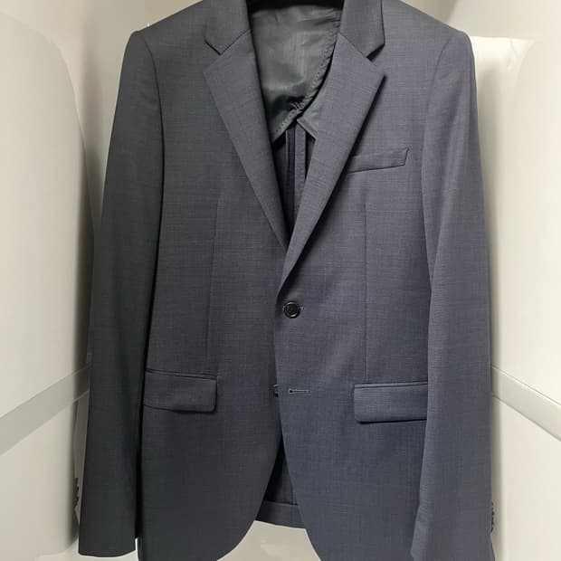 솔리드옴므 네이비 패턴 여름 블레이져 95사이즈