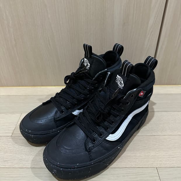 반스 스케이트하이 글리터 블랙 245