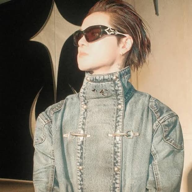 떠그클럽 데님 트렌치코트