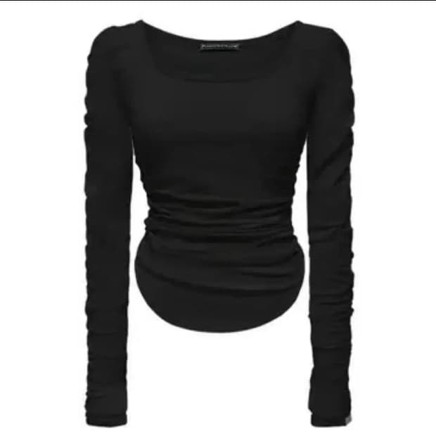 플리즈노팔로우 모모탑 블랙