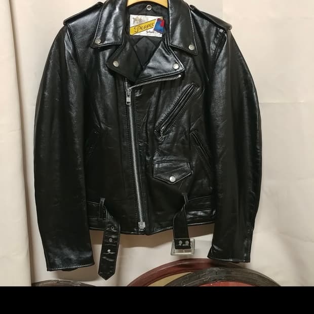 쇼트 성조기 레더자켓 (한정판)