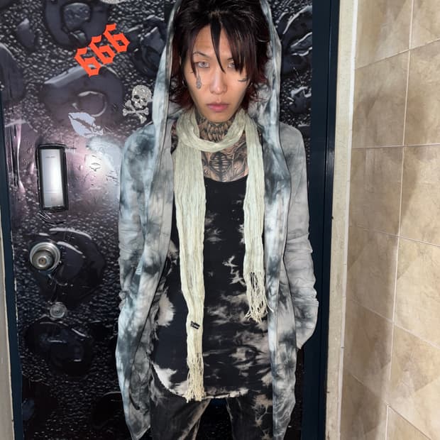 Midas Tie-Dye Longline Hooded Top