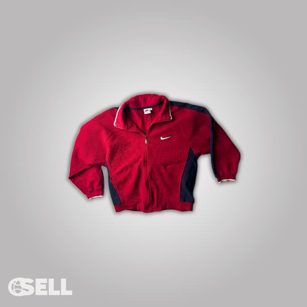 나이키 백로고 스우시 레드 져지