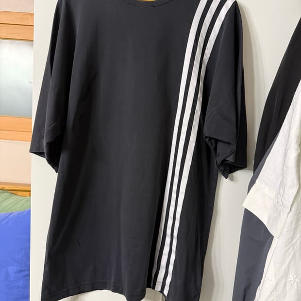 Y3 요지야마모토 3 스트라이프  티셔츠  s 