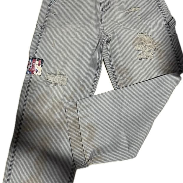 앙팡 리쉬 데프리메 ss24 Hickory Shuji 스트라이프 데님