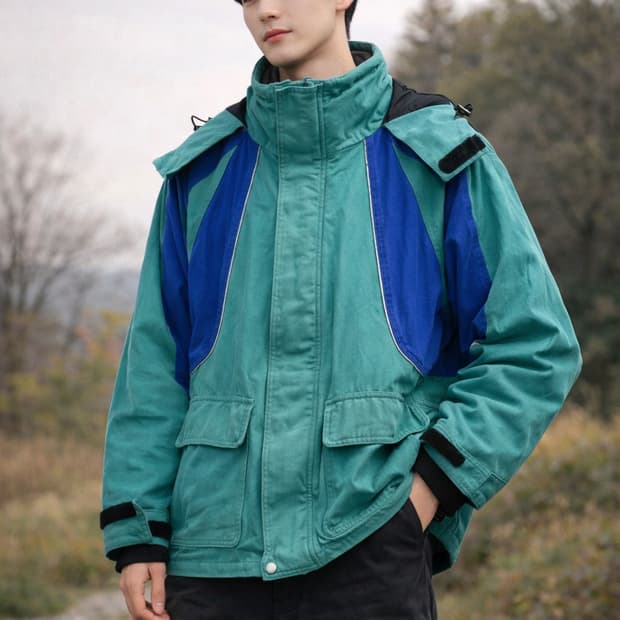 [VINTAGE] 발렌시아가 스포츠 투톤 후드 자켓