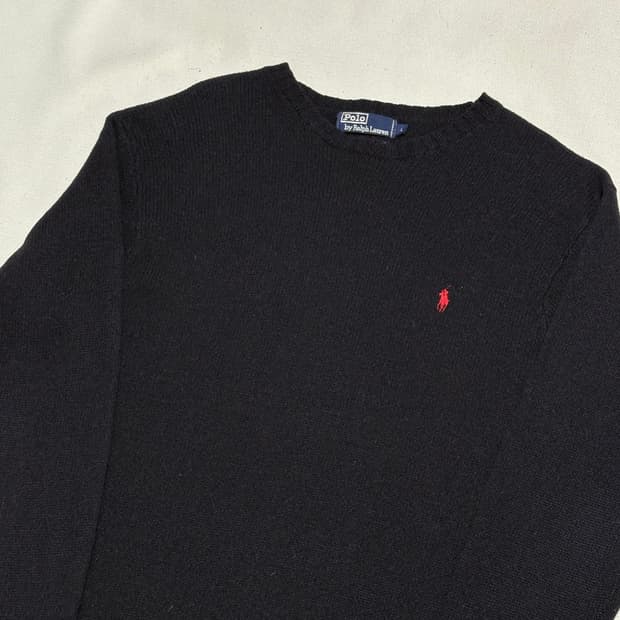 L 폴로랄프로렌 램스울 네이비 니트