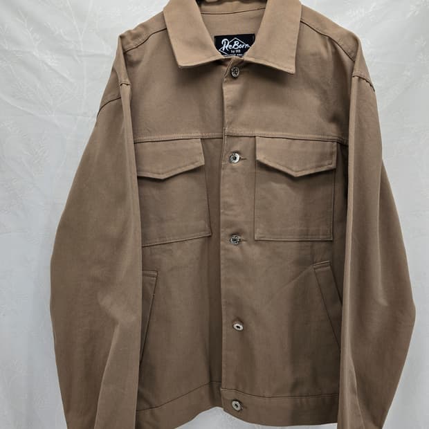 ReBorn 카키색 면 자켓
