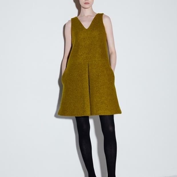 마이스 올리브 부클 원피스