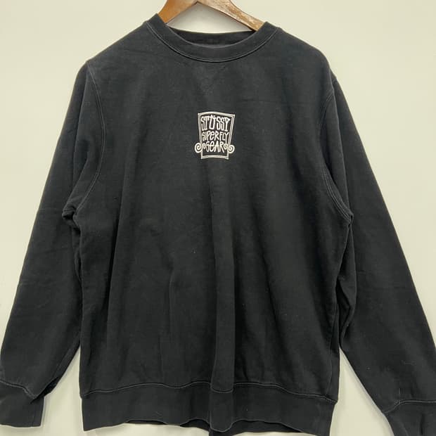 스투시 블랙 맨투맨