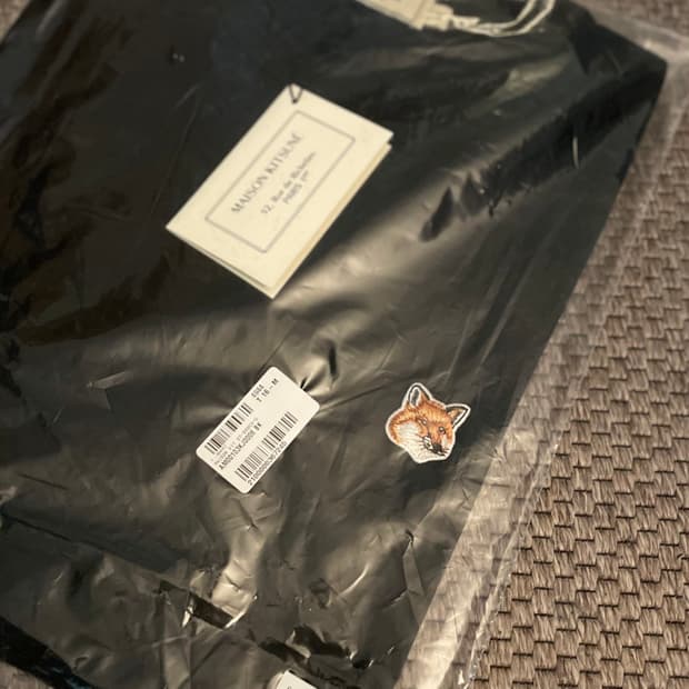 메종키츠네 폭스헤드 티셔츠 블랙 M