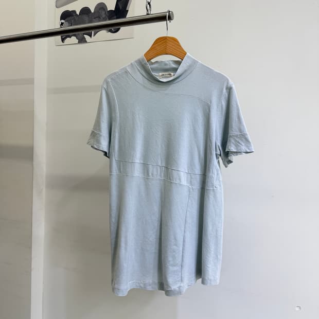 빈티지 COMME DES GARCONS 모크넥 판넬 티셔츠