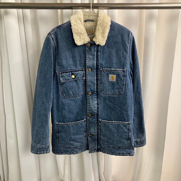 칼하트 윕 쉐르파 데님 피닉스 코트 M