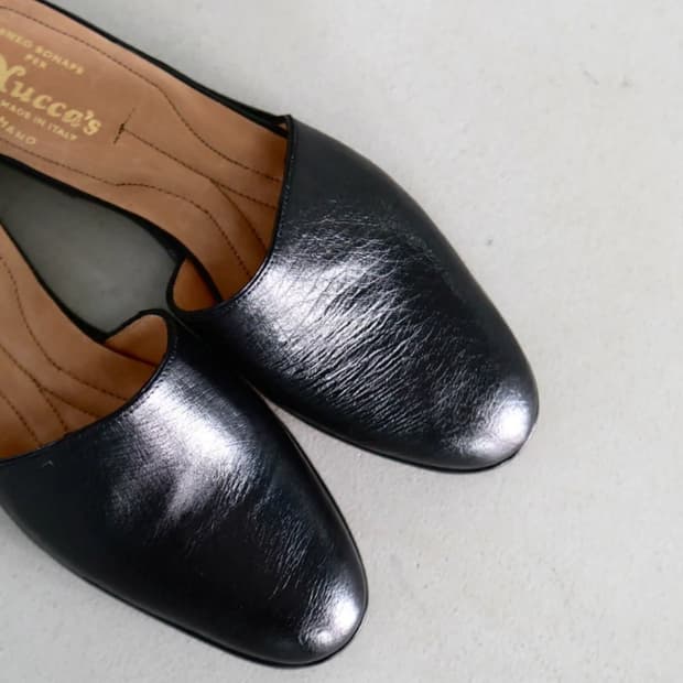 Le Yuccas BLACK OSTRICH BELLY Last 95252