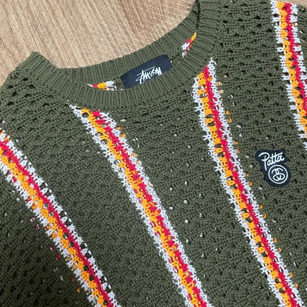 스투시 patta 콜라보 니트