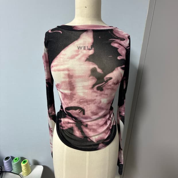 쉬인 펄 시스루 티셔츠 