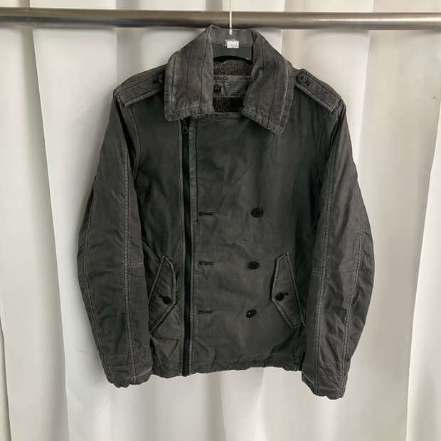 Diesel 디젤 빈티지 가공 라이더 블루종 자켓 S