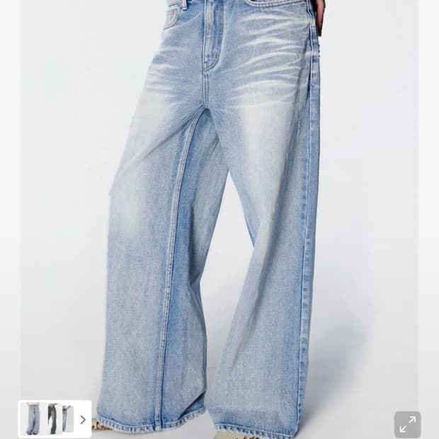 2000아카이브스 와이드 데님 팬츠 블루 1사이즈