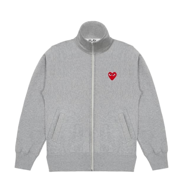 (새상품) 꼼데가르송 하트 집업 그레이