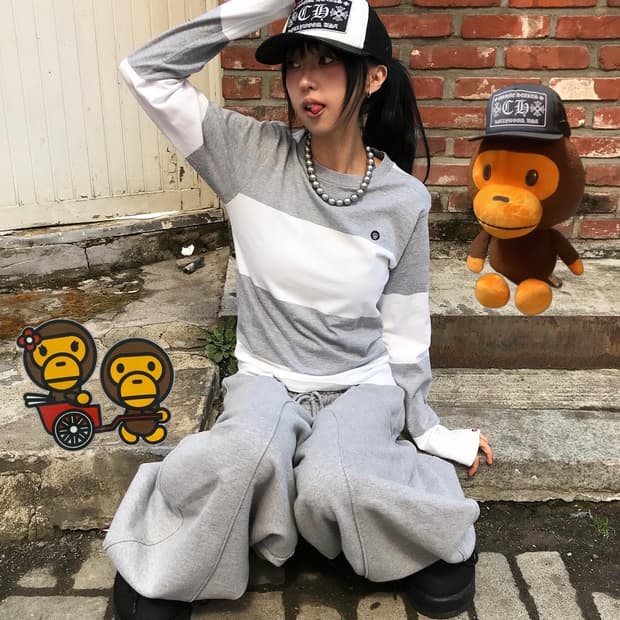 Baby Milo Grey Stripe L/S