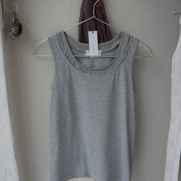 Grey Sleeveless Top