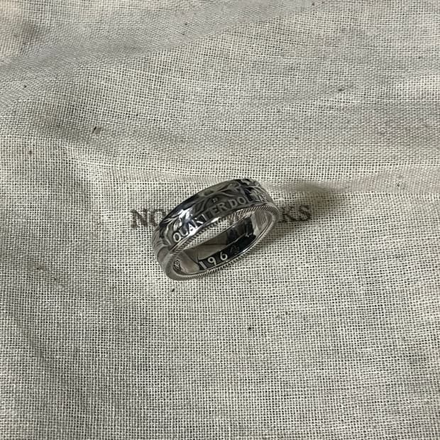 노스웍스 N-034 쿼터 달러 코인 실버 링 (19호)