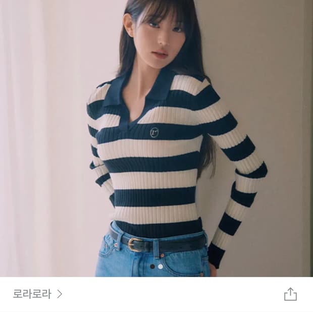 로라로라 니트 블랙