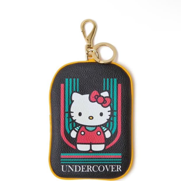 언더커버x산리오 헬로키티 콜라보 동전지갑겸 미니파우치 블랙