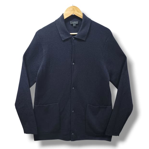 [M] 코스(COS) 다크네이비 울 카라 셔츠 가디건