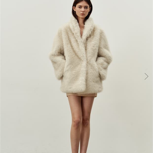 Lea 아이보리 퍼자켓