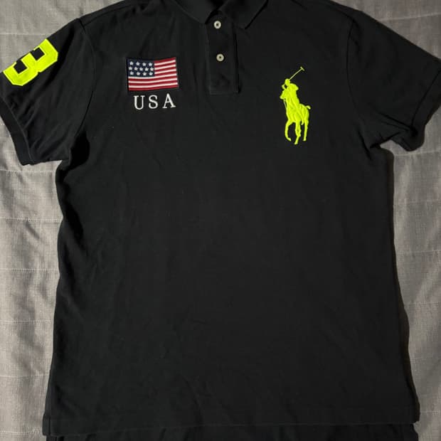 신형택)폴로 빅포니 치프키프 usa 성조기 카라티