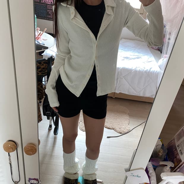 보세 골지니트셔츠