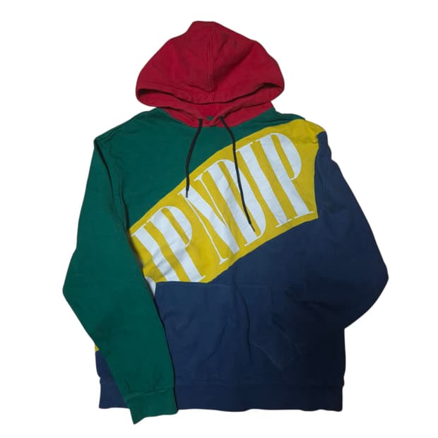 립앤딥 레터링 다색 후드티