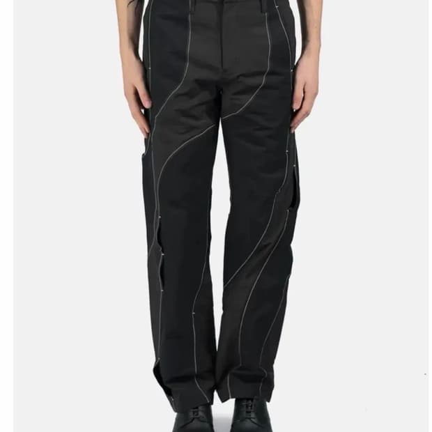 포스트아카이브 팩션 4.0+  m 트라우저 센터 블랙 바지