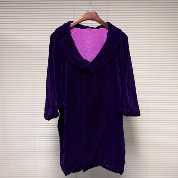 일본빈티지 돌먼 슬리브 벨벳 코트