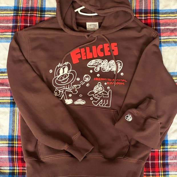 팀코믹스 | SNOW WITH TIM DADITO 브라운 후드티 S