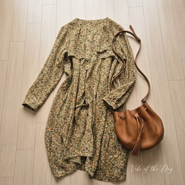 써스데이 아일랜드 잔꽃무늬 롱 원피스