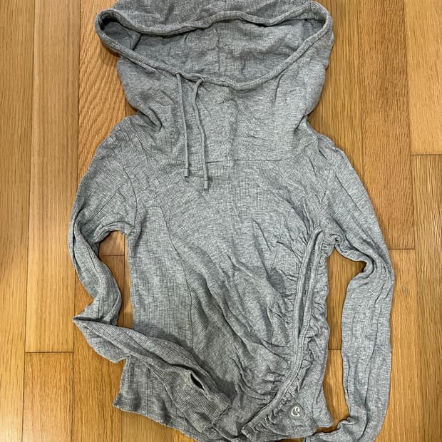 코이세이오 SHIRRING HOOK HOODIE 그레이