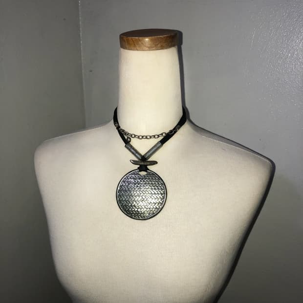 빈티지 철제 펜던트 롱목걸이 갸루 펑크 긱시크 오리엔탈 y2k