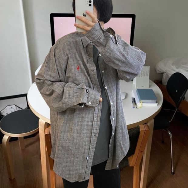 폴로랄프로렌 체크 셔츠 (Man L) AA1047