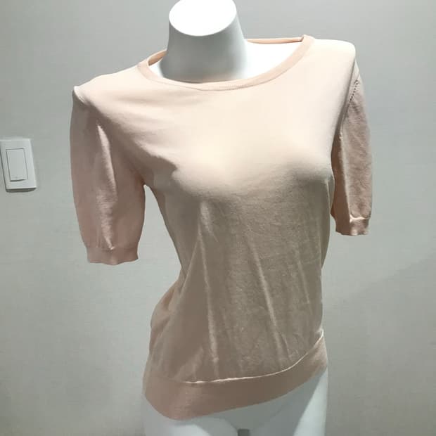 베이비 핑크 여름 반팔니트